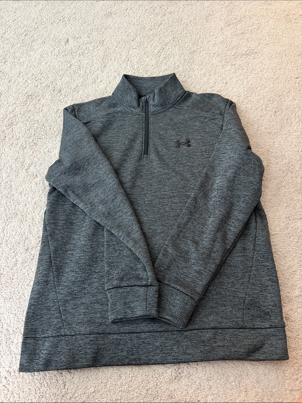 Under Armour Men’s Dark Heather Gray Quarter-Zip Pullover